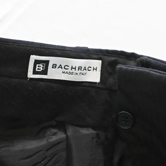 Bachrach 40R 32x32 Navy Blue Stripe Italy Made 100% Wool Mens Jacket Pants Suit‎